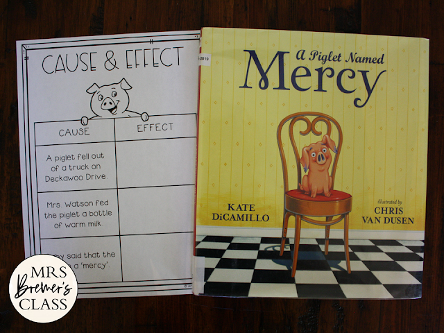 A Piglet Named Mercy Watson book activities with a Common Core aligned companion book study unit and craftivity for Kindergarten and First Grade