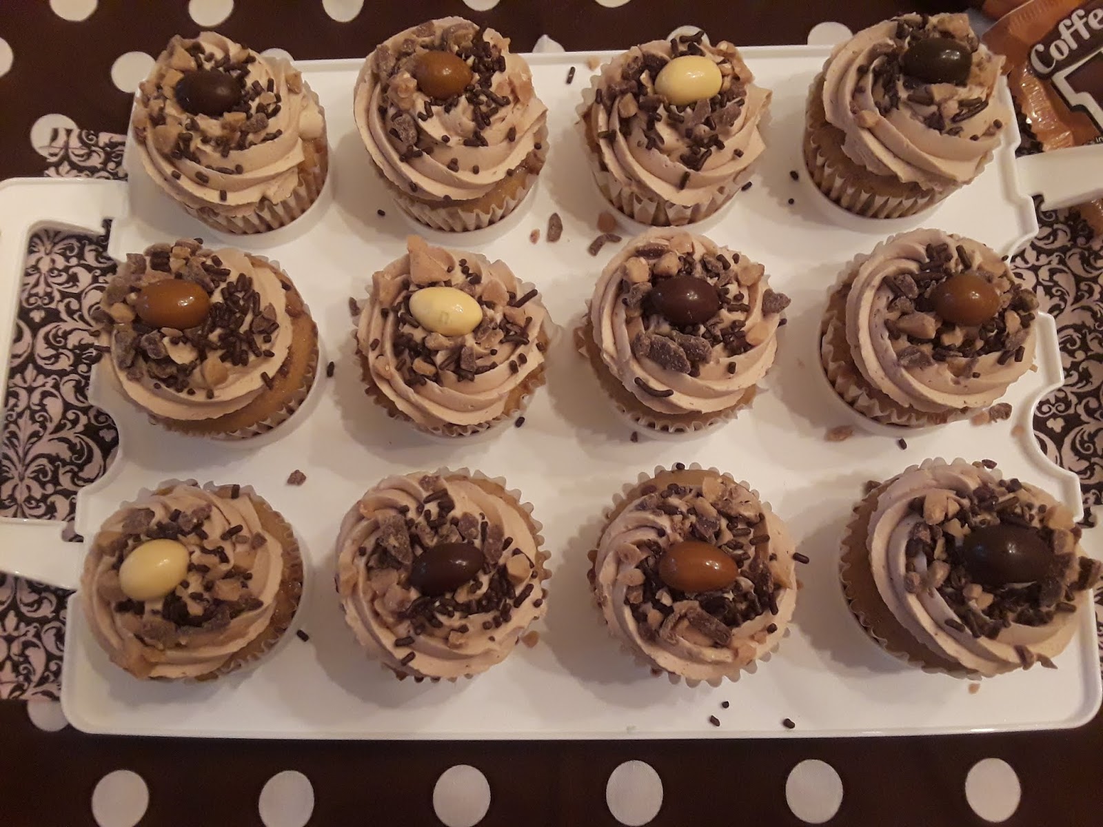 Juli Jacklin's Cupcakes Coffee Toffee Crunch Cupcakes with Mocha
