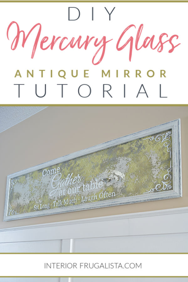 How To Make An Inexpensive Mirror Look Antique Interior Frugalista