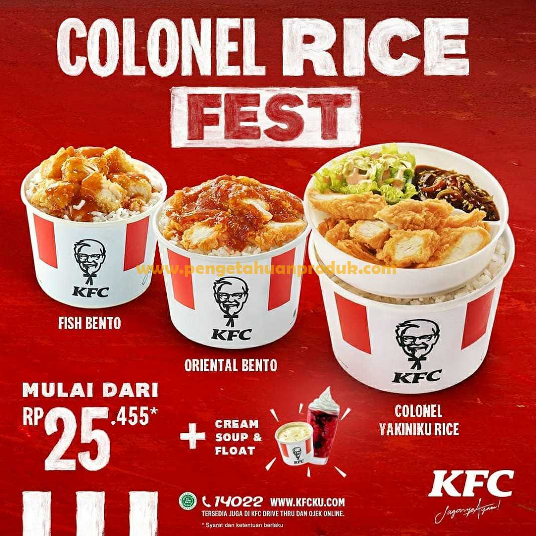 Promo KFC Paket Colonel Rice Fest Terbaru Mulai Dari Rp 25.455!