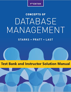 Test Bank for Concepts of Database Management 9th Edition Joy L. Starks , Philip J. Pratt , Mary Z. Last 1