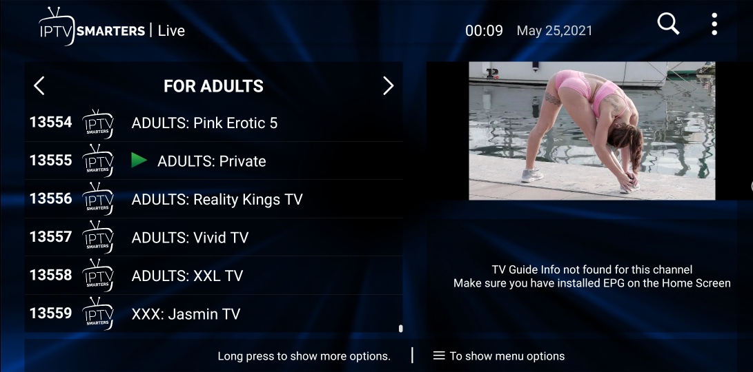 Tired of searching for free Adult IPTV links and M3u playlist? and always g...