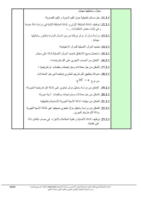 الإطار المرجعي للمباراة المشتركة لولوج كليات الطب والصيدلة وطب الأسنان