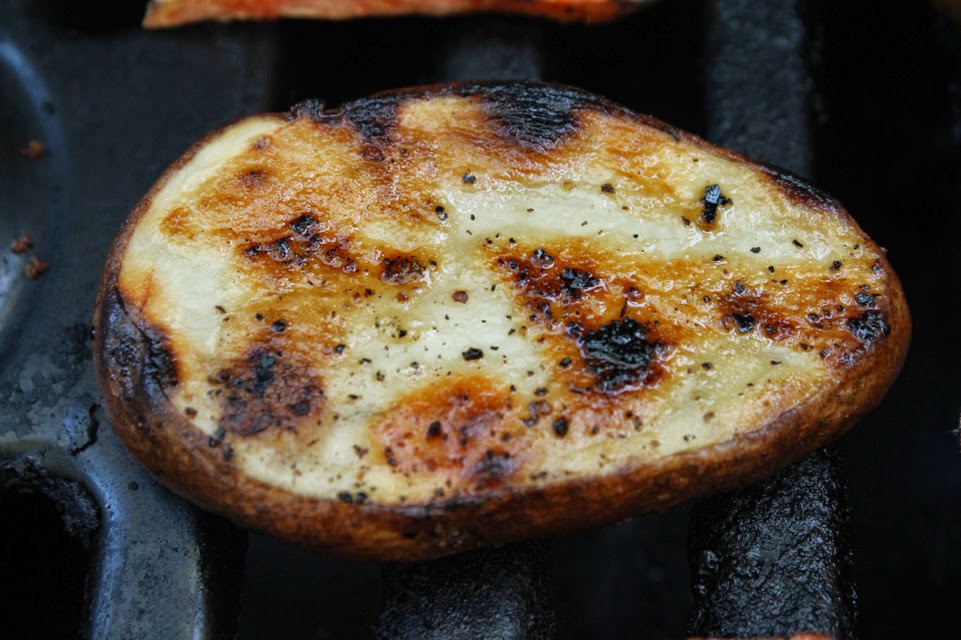 The 99 Cent Chef Grilled Russet and Sweet Potatoes