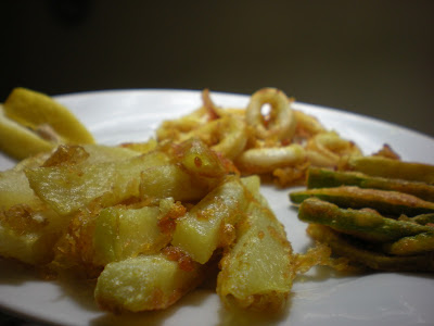 Pakora di Verdure e Calamari