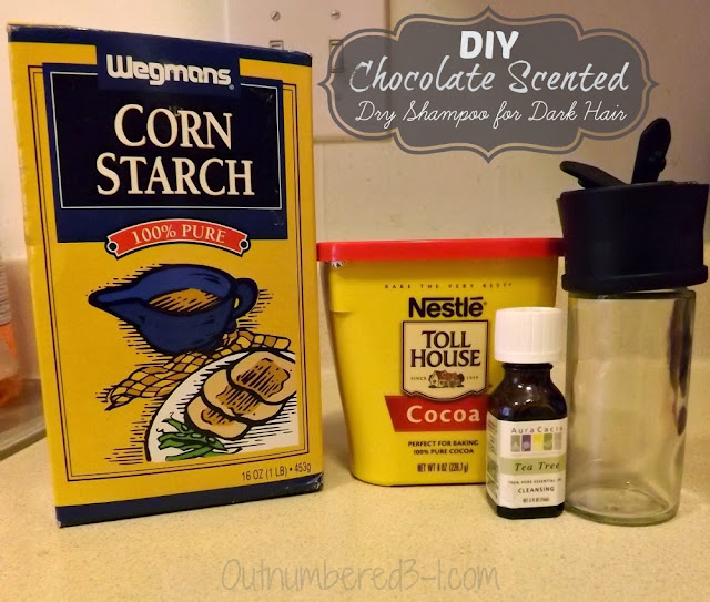 DIY dry shampoo for dark hair