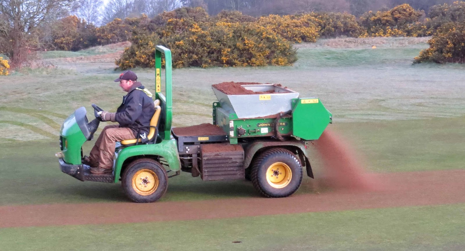 Aldeburgh Golf Club Course Management Top dressing greens