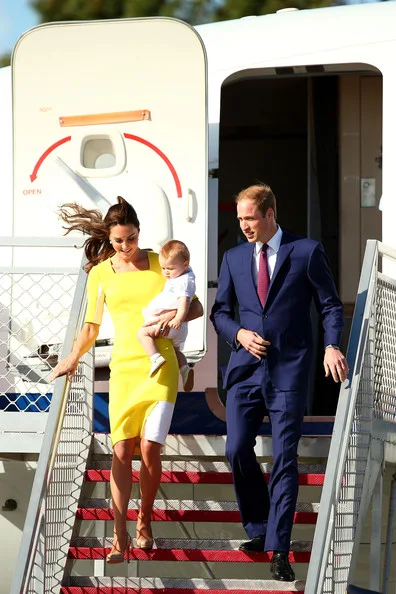 The Duke and Dıchess of Cambridge and Prince George arrives in Australia