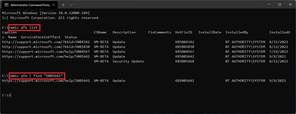 Windows 11'de güncelleme geçmişi nasıl görüntülenir? 3 windows 11 updates list command