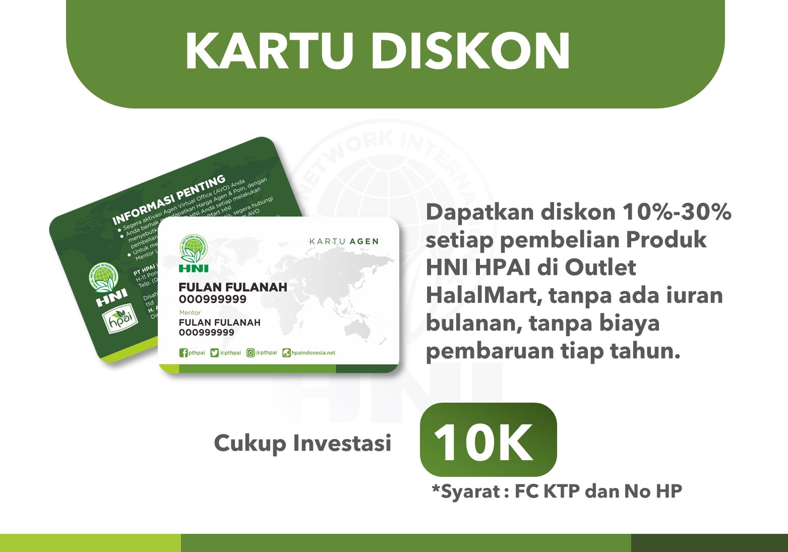 Dapatkan Diskon dan Keuntungan Menjadi Member HNI HPAI