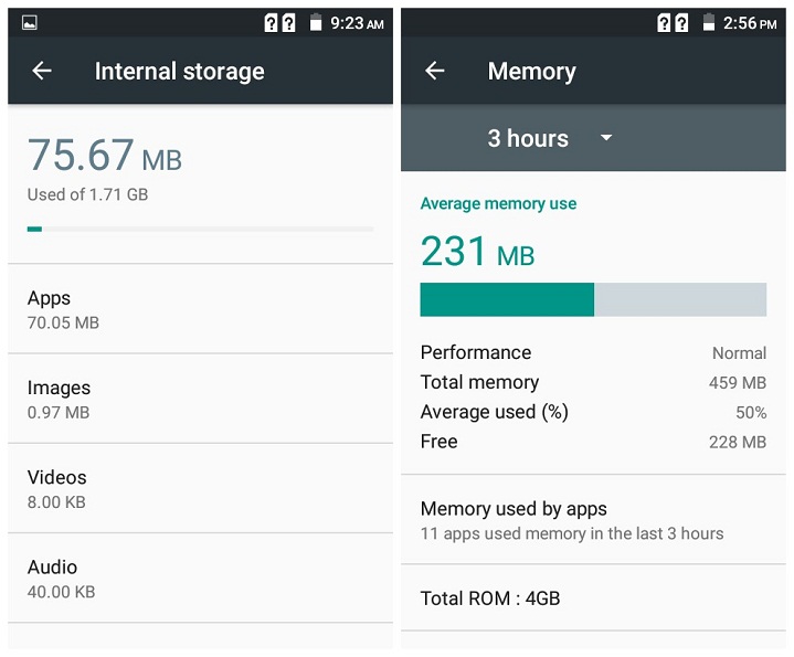 Primo D8s review Memory