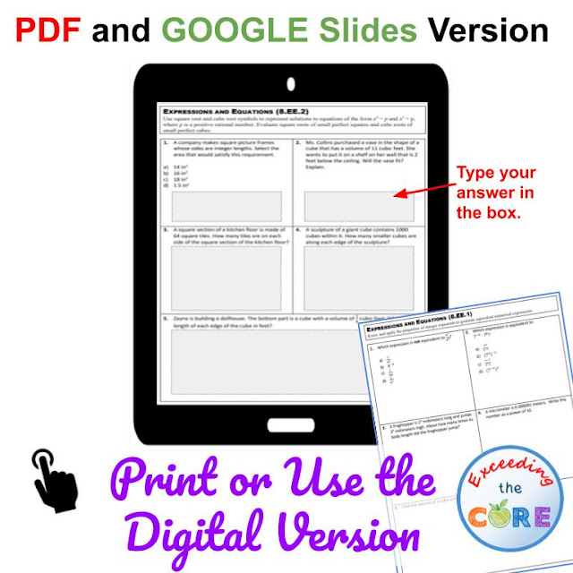 Exceeding the CORE Assess your Students Understanding of Every Math Standard