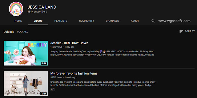snsd jessica youtube channel