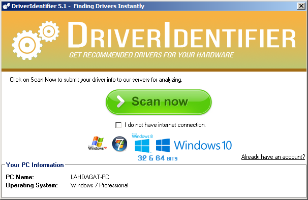 شرح برنامج driveridentifier لتحديث وتحميل جميع تعرييفات الكمبيوتر 
