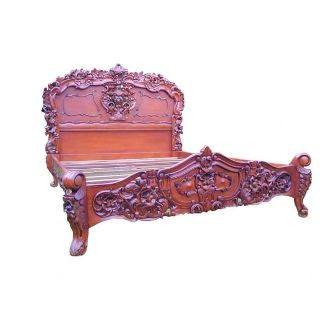 antique furniture indonesia,french furniture indonesia,manufacture exporter antique reproduction furniture,ANTQUE-BED 113