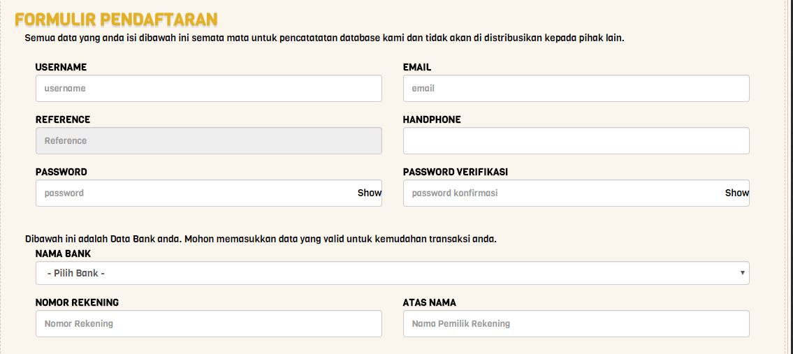 Cara Membuat Account Togel Online