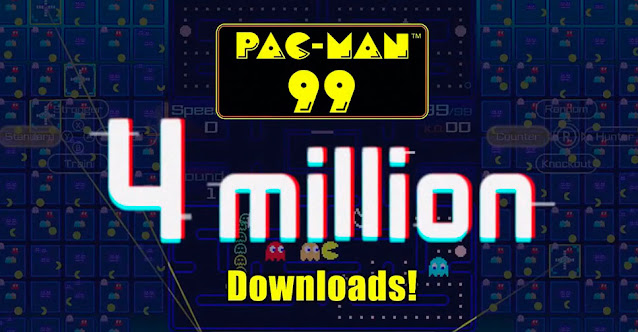 PAC-MAN 99 (Switch) quatro milhões downloads