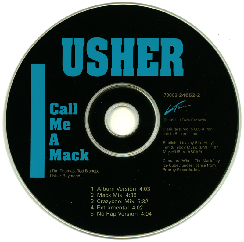 Promo, Import, Retail CD Singles & Albums Usher Call Me A Mack (CD