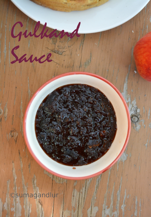 Veggie Platter Brown Sugar Butter Syrup & Gulkand / Rose Petal Jam Sauce