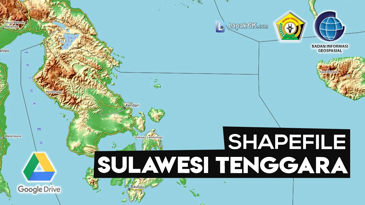 Shapefile Provinsi Sulawesi Tenggara Terbaru