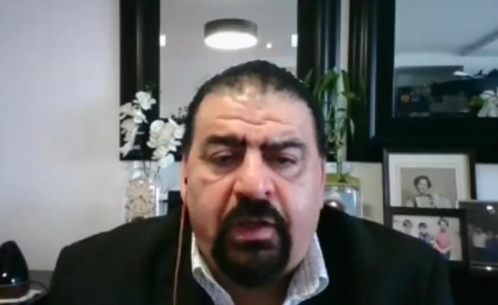 Eduardo Solís Sánchez, integrante del Consejo Directivo de la Confederación de Cámaras Industriales (Concamin) habló a través de una videoconferencia a los medios de comunicación en torno a la entrada en vigor del T-MEC y de la reapertura del sector automotriz. (Foto: VI)