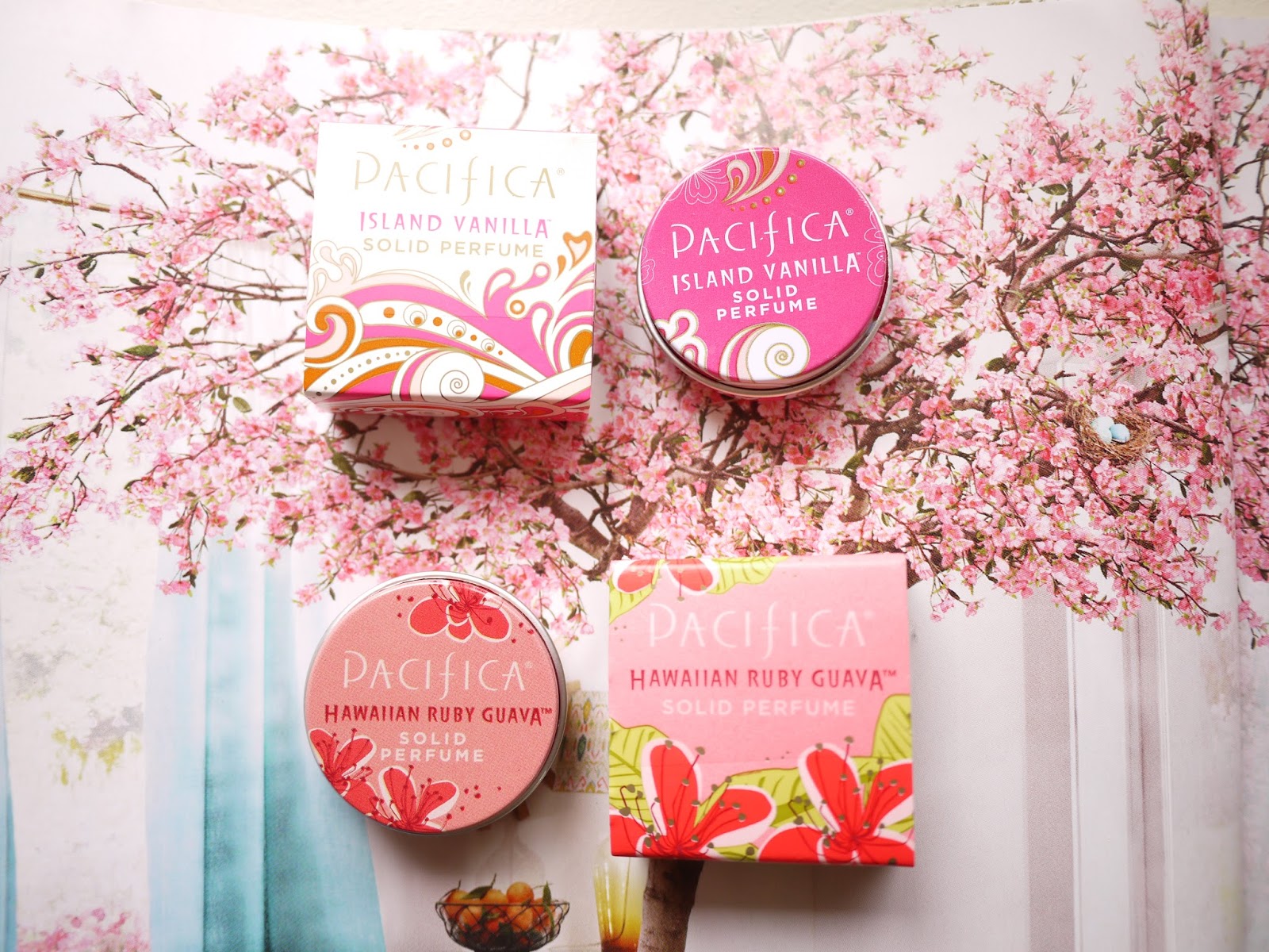 Pacifica Solid Perfumes:Island Vanilla and Hawaiian Ruby Guava 