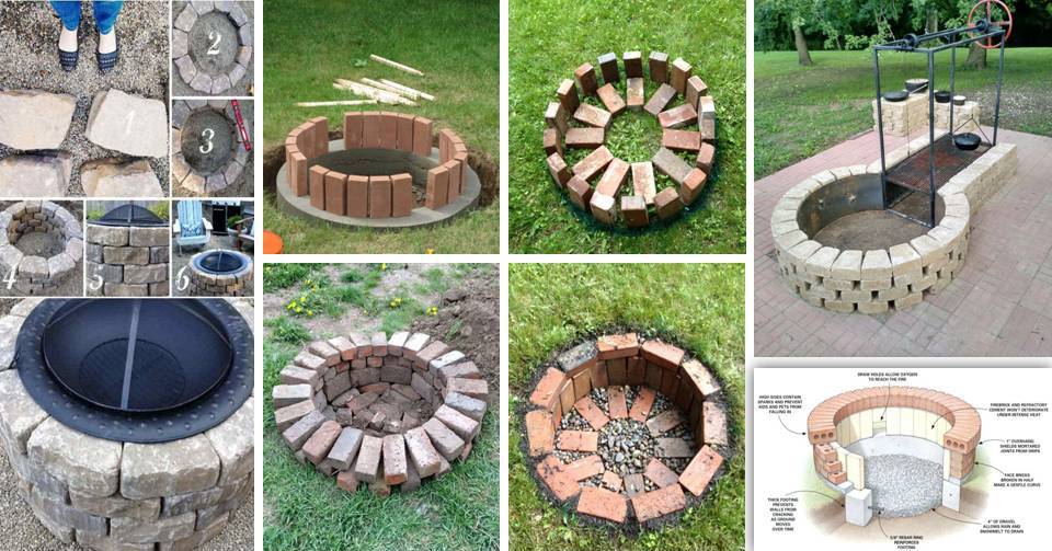20 Diy Easy Building A Fire Pit, Easy Diy Fire Pit