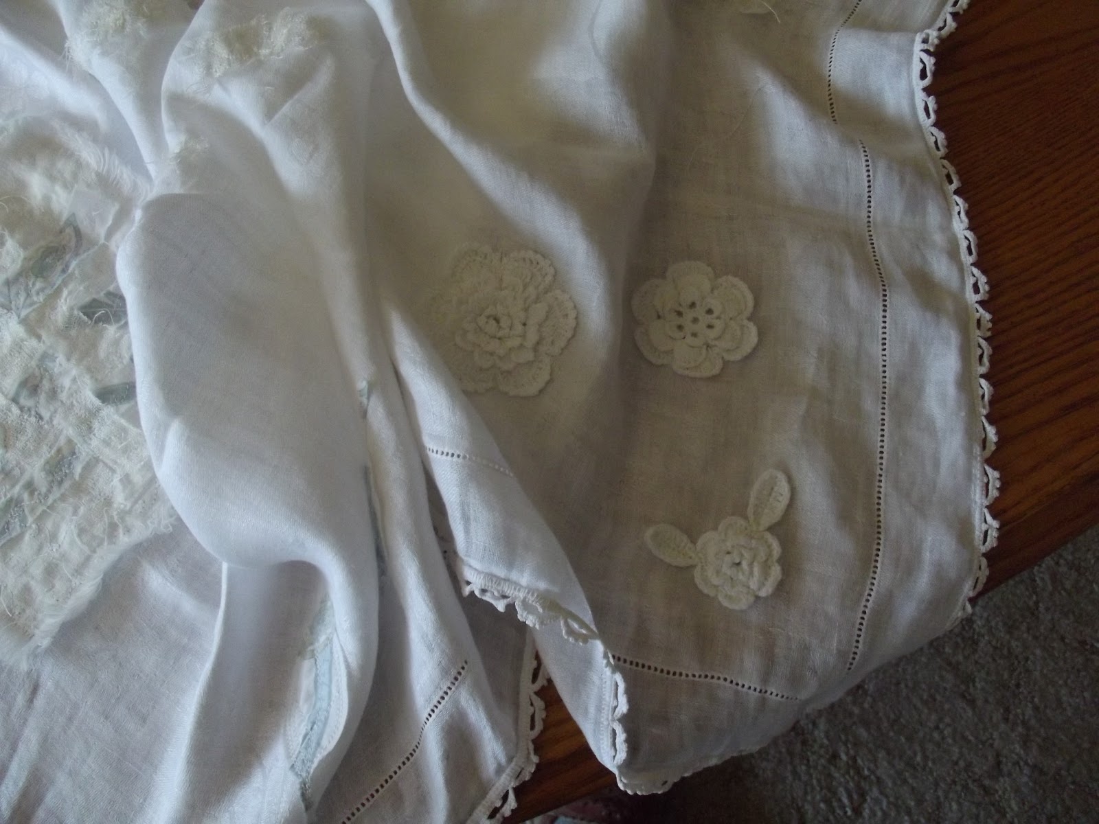 leaflizard Vintage linensrepurposed materialsthread Heavenly