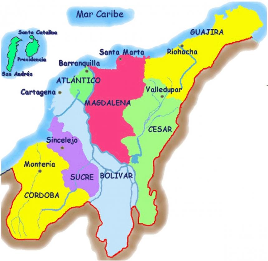 Región Caribe Regiones de Colombia