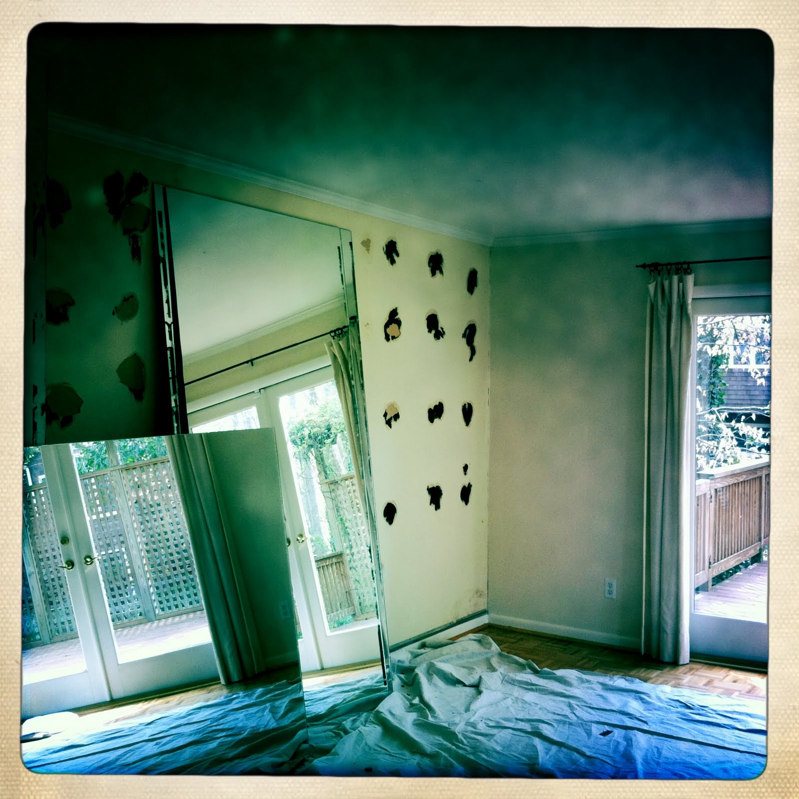 the underwear drawer mirror, mirror, off the wall