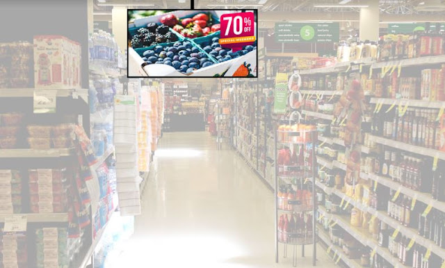 grocery store digital signage