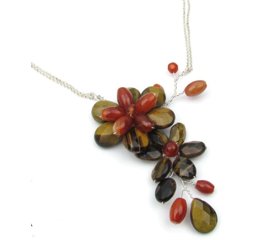 Cascading Twisted Wire Flower Necklace Tutorial The Beading Gem's Journal