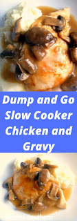 Dump and Go Slow Cooker Chicken and Gravy:  It only takes 5 Ingredients and a Slow Cooker to make this comfort meal! - Slice of Southern