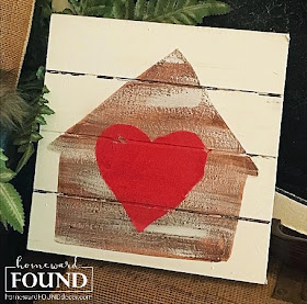 valentine's day, decorating, diy, diy home decor, red, hearts, papercrafts, crafting, wall art, rustic style, farmhouse style, salvaged wood