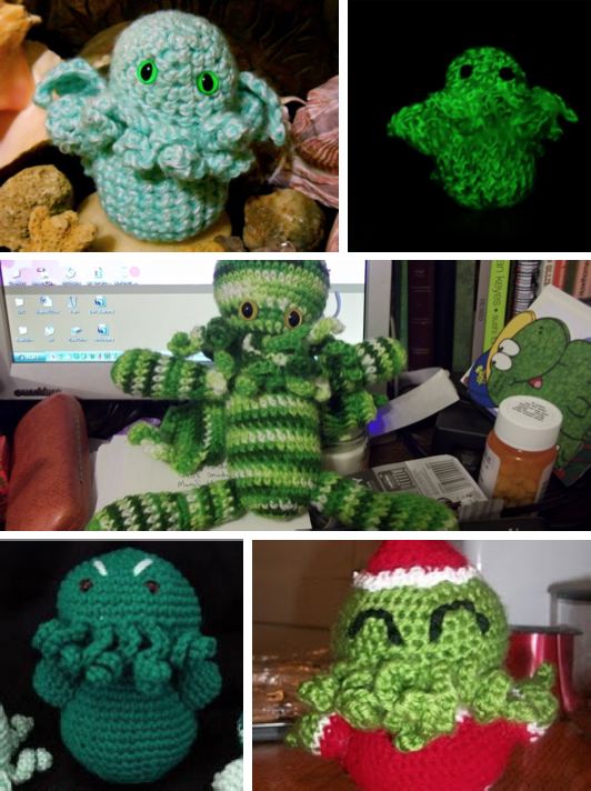 Cthulhu Crochet and Cousins: Glow in the Dark Yarn