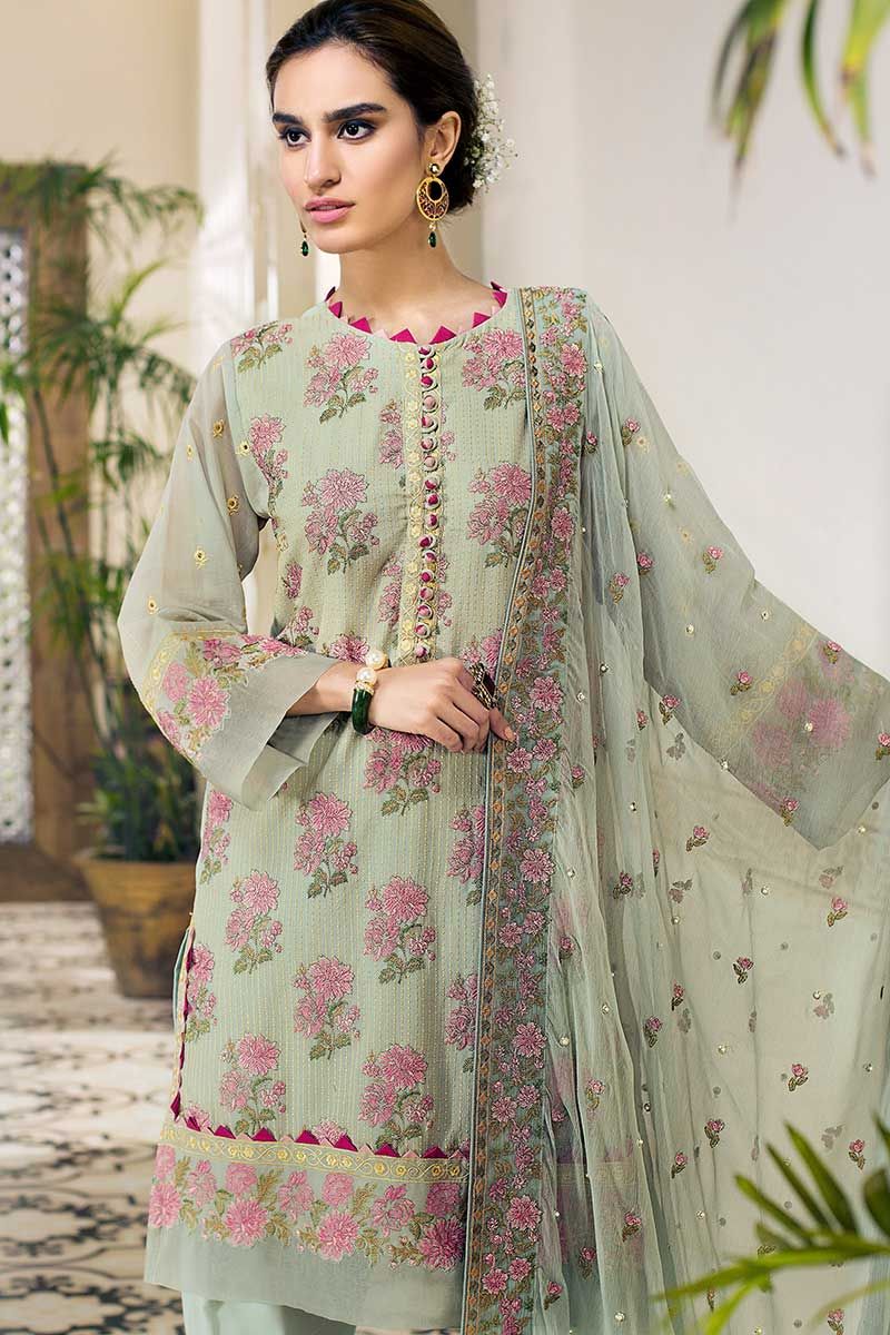 Gul Ahmed Summer 2019 Premium Lawn Collection 3 PC LSV07 SKU WFBSM
