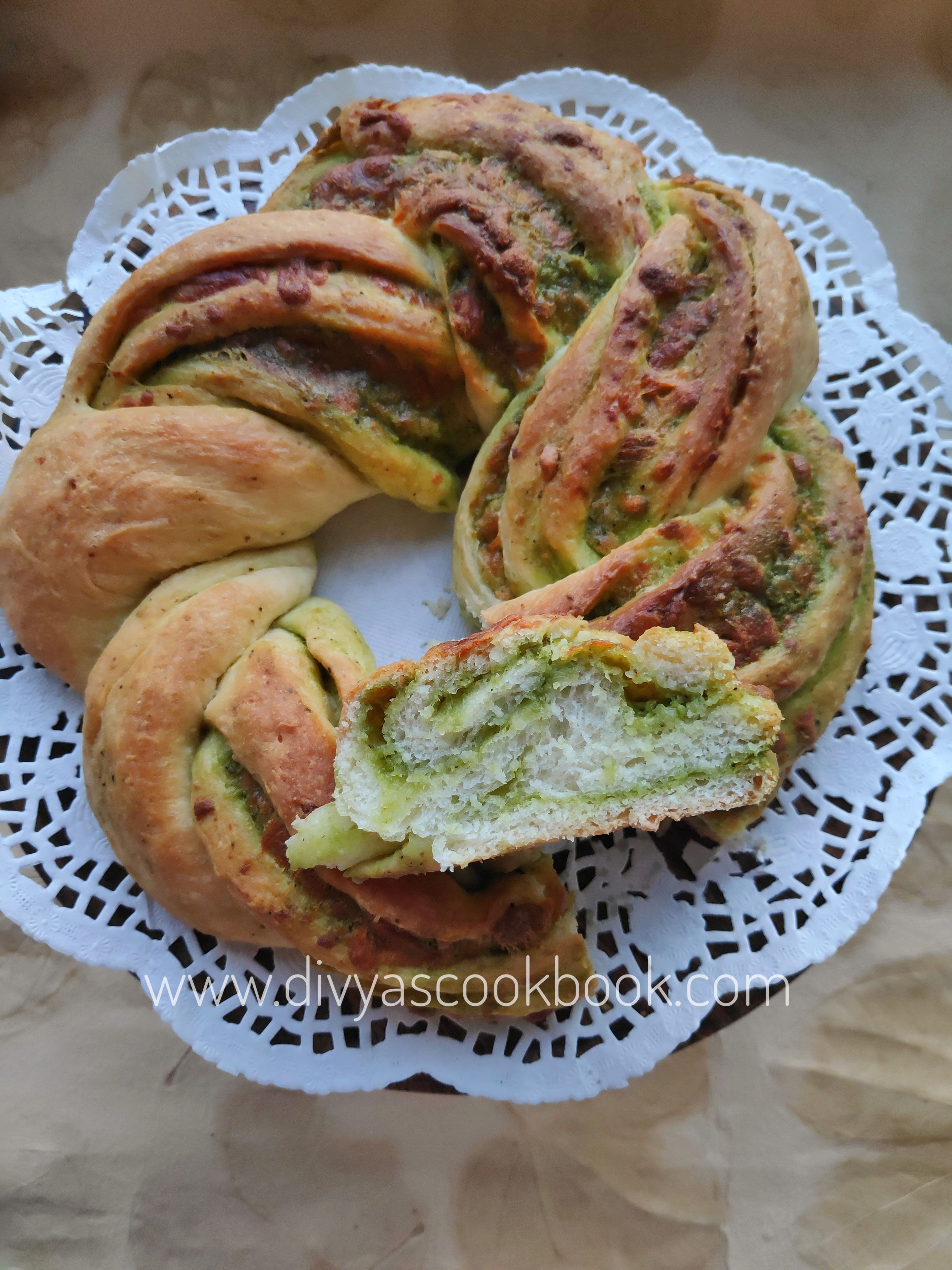 Easycooking Pesto Babka Eggless Bread Recipes
