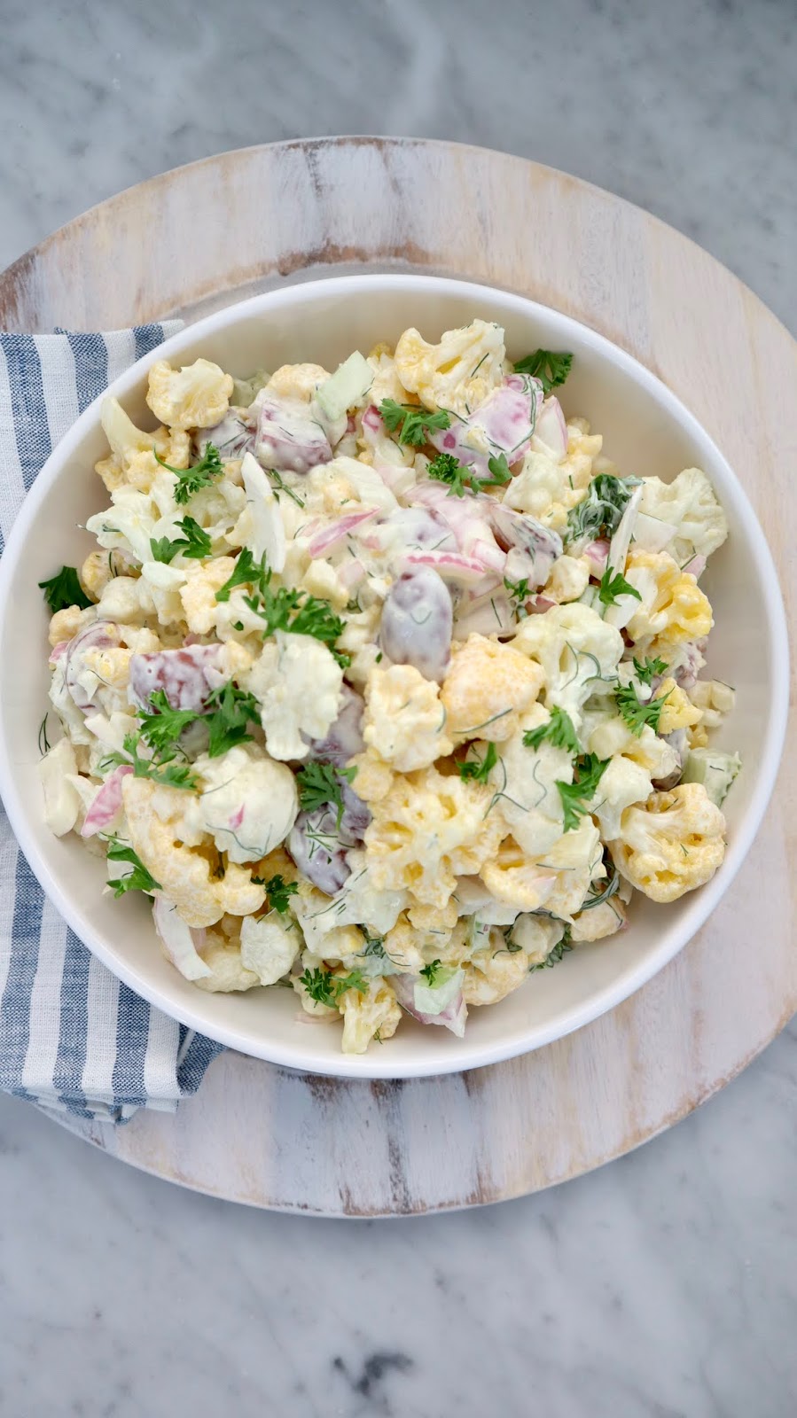 My Sweet Savannah refreshing & healthy cauliflower summer salad