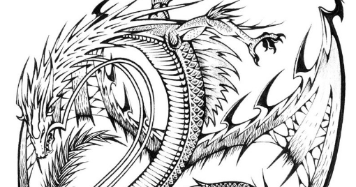 Ausmalbilder Für Erwachsene Drachen