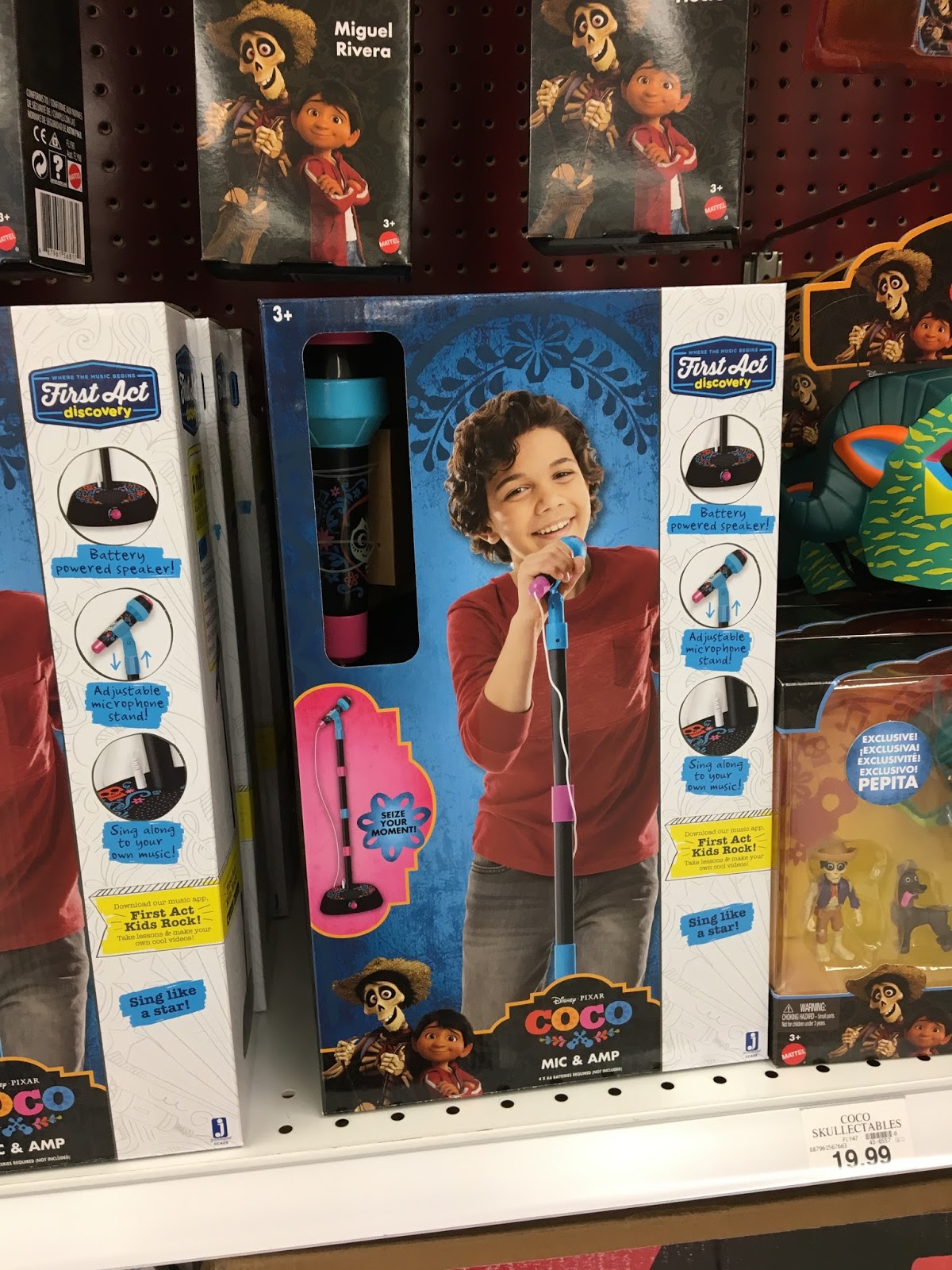 pixar coco toys mic and stand 