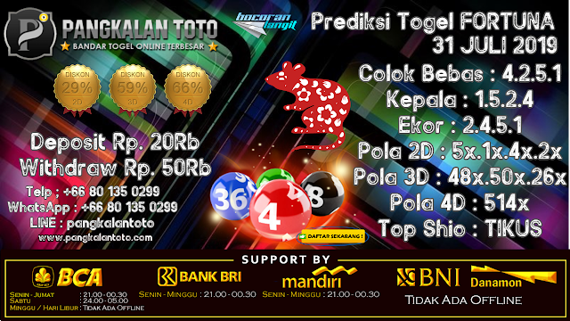 PREDIKSI TOGEL FORTUNA 31 JULI 2019 BeritaBerita Viral