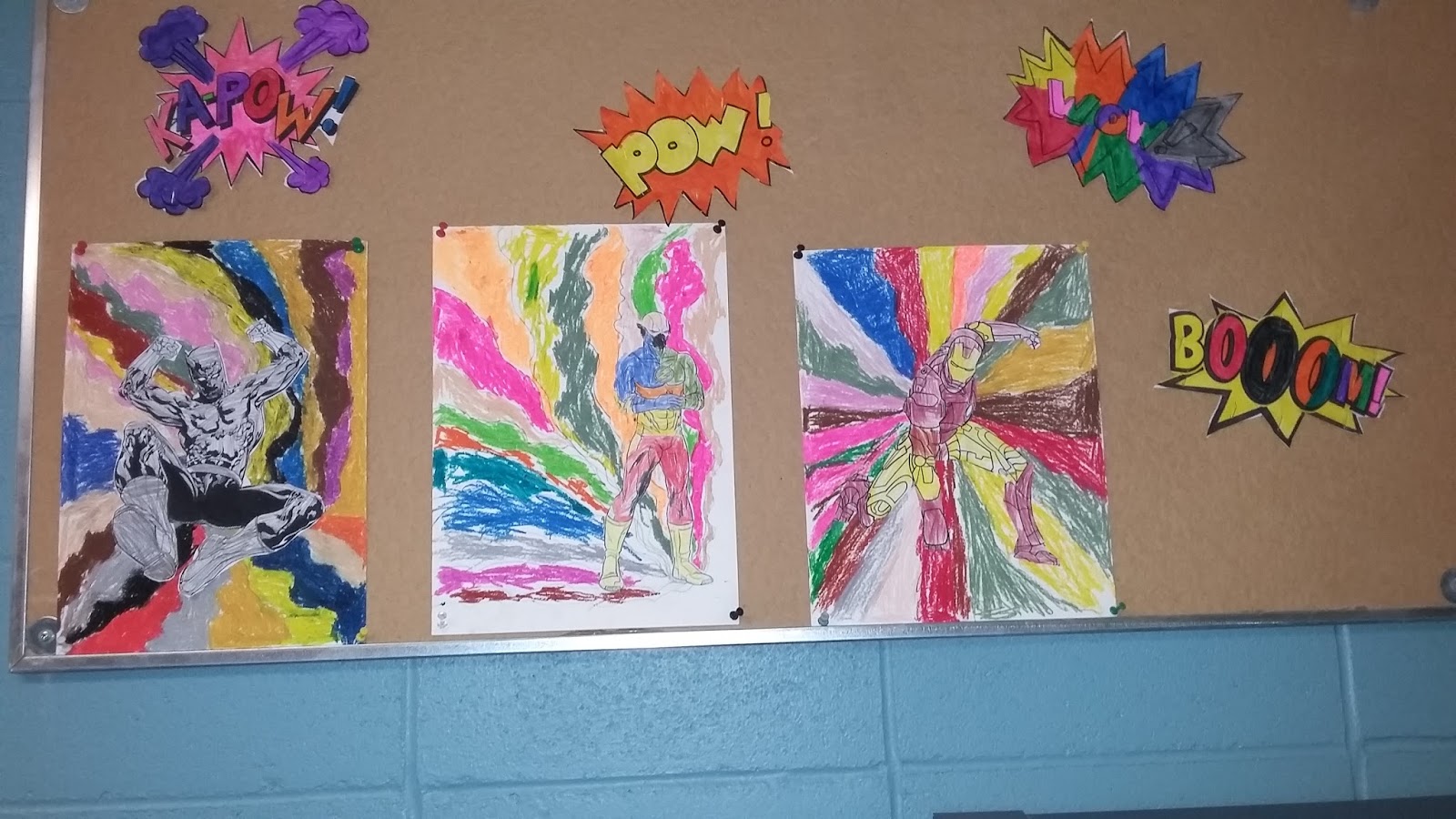 Classe monsieur Mathieu Arts plastiques (projet superhéros)