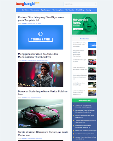Noname - Premium Mobile Friendly, Responsive and SEO Friendly Blogger Template