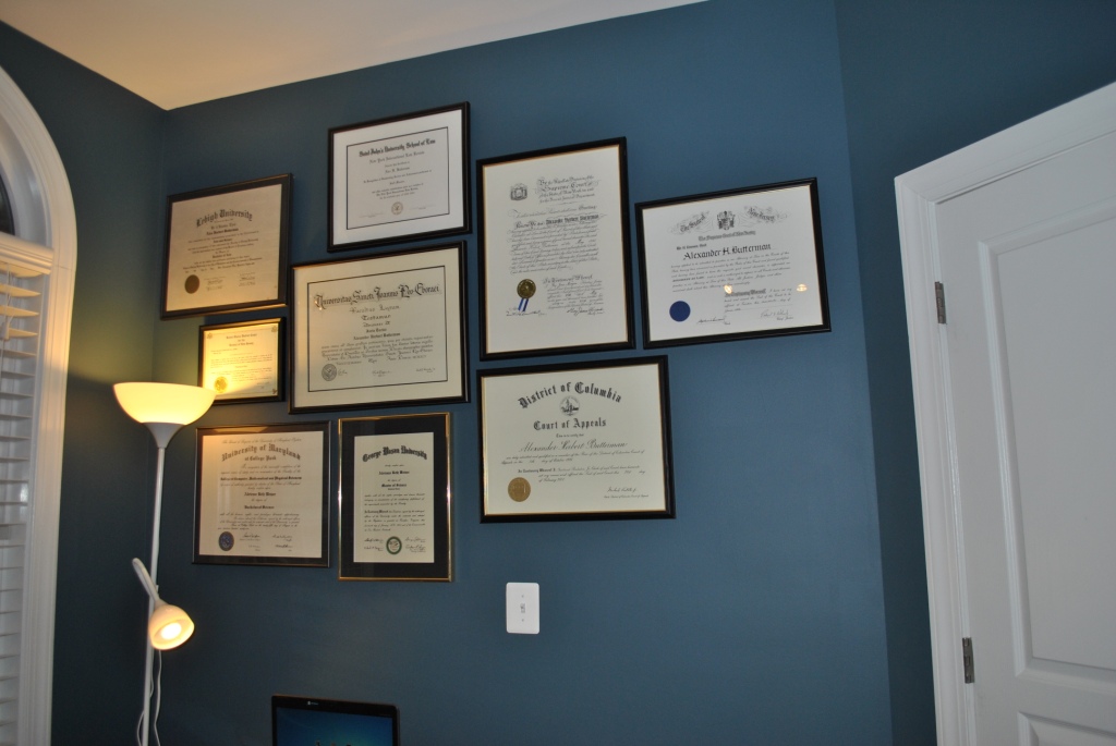 Adventures In DIY More Office Updates Diploma Wall Collage adventures-in-diy-more-office-updates-diploma-wall-collage