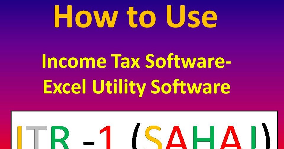 itr 1 sahaj download itr 1 sahaj download