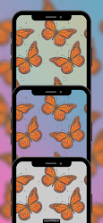 aesthetic butterfly pattern wallpapers