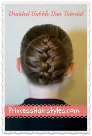 braided bubble bun dance hairstyle