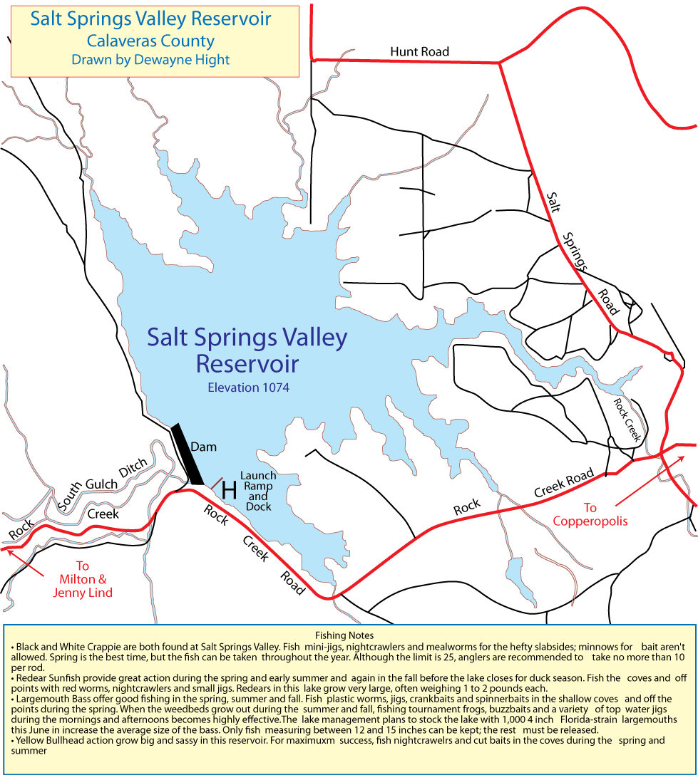 Wes' Travels to California Lakes Salt Springs Valley Reservoir