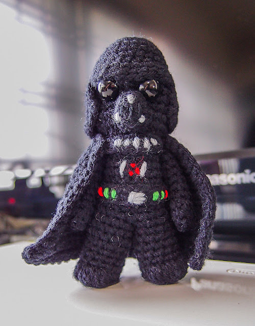 crocheted darth vader amigurumi