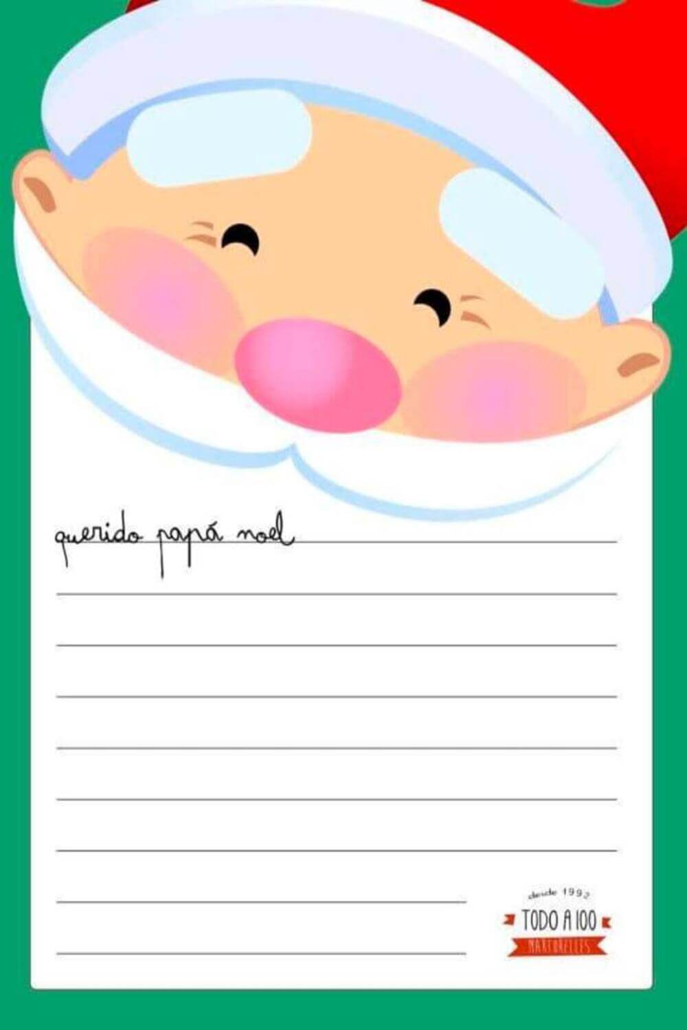 Carta Papá Noel Pdf Cartas para Santa Claus | Mundo de Rukkia